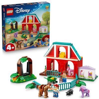 Lego ǀ Disney i Pixar Konne ranczo Blaze'a, zabawka dla dziecka z filmu Toy Story 5, zestaw klocków dla 4-latka z Chudym i Jessie, prezent dla chłopca i dziewczynki na urodziny 43304 Lego ǀ Disney i Pixar Konne ranczo Blaze'a, zabawka dla dziecka z filmu Toy Story 5, zestaw klocków dla 4-latka z Chudym i Jessie, prezent dla chłopca i dziewczynki na urodziny 43304