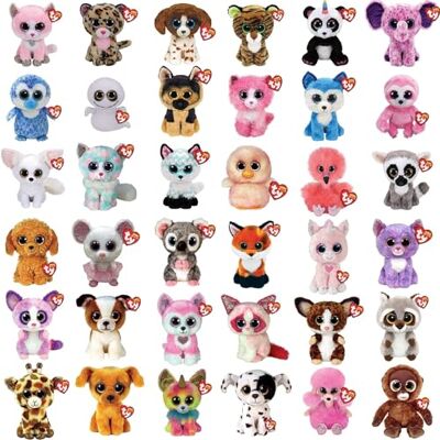 Ty Asorment 5 pluszowych zabawek Beanie Boo 15 cm Miękkie lalki z dużymi błyszczącymi oczami losowy wybór bez podwójnych Ty Asorment 5 pluszowych zabawek Beanie Boo 15 cm Miękkie lalki z dużymi błyszczącymi oczami losowy wybór bez podwójnych