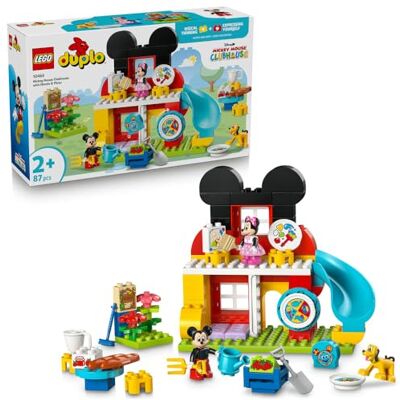 Lego DUPLO │Disney Klub Myszki Miki z Minnie i Pluto, zabawka dla dzieci z trzema postaciami Disneya, prezent dla 2-latka, klocki dla maluchów, dla chłopców i dziewczynek 10465 Lego DUPLO │Disney Klub Myszki Miki z Minnie i Pluto, zabawka dla dzieci z trzema postaciami Disneya, prezent dla 2-latka, klocki dla maluchów, dla chłopców i dziewczynek 10465