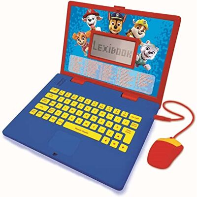 LEXIBOOK Psi Patrol, Edukacyjny i Dwujęzyczny Laptop Hiszpański, Angielski, Zabawka dla Dziecka 124 Aktywności, Nauka Gry i Muzyki z Chase Marshall, Czerwony, Niebieski JC598PAi2,61 X 45,7 X 9,1 cm LEXIBOOK Psi Patrol, Edukacyjny i Dwujęzyczny Laptop Hiszpański, Angielski, Zabawka dla Dziecka 124 Aktywności, Nauka Gry i Muzyki z Chase Marshall, Czerwony, Niebieski JC598PAi2,61 X 45,7 X 9,1 cm