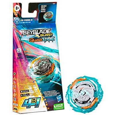 Hasbro Beyblade Burst QuadStrike, Single Pack Zeal Nyddhog N8, zabawka dla dzieci od 8 lat Hasbro Beyblade Burst QuadStrike, Single Pack Zeal Nyddhog N8, zabawka dla dzieci od 8 lat
