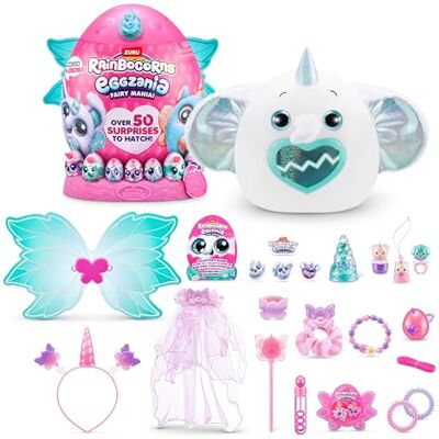 Rainbocorns Eggzania Fairy Mania Flippity‑Boo firmy ZURU – pluszowa zabawka kolekcjonerska z niespodziankami Rainbocorns Eggzania Fairy Mania Flippity‑Boo firmy ZURU – pluszowa zabawka kolekcjonerska z niespodziankami