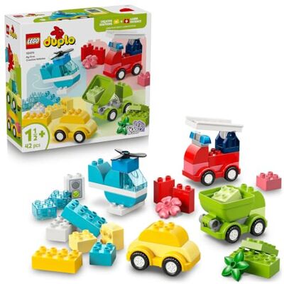 Lego DUPLO Kreatywne pojazdy, klocki dla maluszka od 1,5 roku, zabawka edukacyjna dla chłopców i dziewczynek z pojazdami do przebudowywania, prezent dla dzieci w wieku od 18 miesięcy 10474 Lego DUPLO Kreatywne pojazdy, klocki dla maluszka od 1,5 roku, zabawka edukacyjna dla chłopców i dziewczynek z pojazdami do przebudowywania, prezent dla dzieci w wieku od 18 miesięcy 10474