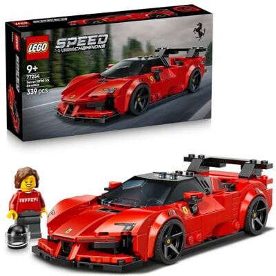 Lego Speed Champions Samochód sportowy Ferrari SF90 XX Stradale 77254 Model samochodu, zestaw klocków, prezent dla fana motoryzacji 9+, z minifigurką, 339 elementów Lego Speed Champions Samochód sportowy Ferrari SF90 XX Stradale 77254 Model samochodu, zestaw klocków, prezent dla fana motoryzacji 9+, z minifigurką, 339 elementów