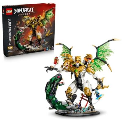 Lego NINJAGO Bitwa z ultrasmokiem, zabawka konstrukcyjna, klocki dla chłopca lub dziewczynki, zestaw z ruchomą figurką smoka, pomysł na prezent dla dzieci i nastolatków od 12 lat 71872 Lego NINJAGO Bitwa z ultrasmokiem, zabawka konstrukcyjna, klocki dla chłopca lub dziewczynki, zestaw z ruchomą figurką smoka, pomysł na prezent dla dzieci i nastolatków od 12 lat 71872