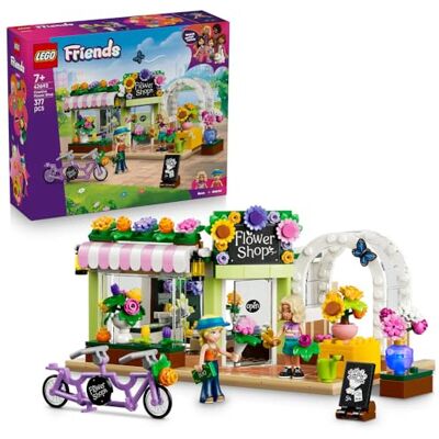 Lego Friends Kreatywna kwiaciarnia, zabawka konstrukcyjna do zabawy w sklep, 2 minilaleczki i kompozycje kwiatowe, pomysł na prezent dla dziewczynki lub chłopca od 7 lat 42693 Lego Friends Kreatywna kwiaciarnia, zabawka konstrukcyjna do zabawy w sklep, 2 minilaleczki i kompozycje kwiatowe, pomysł na prezent dla dziewczynki lub chłopca od 7 lat 42693