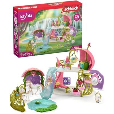 Schleich BAYALA Kwiatowy domek z jednorożcami, jeziorem i stajnią 42445 zestaw z elfką, wiewiórką chmurką i akcesoriami mały prezent dla dziewczynek i chłopców figurka od 5 lat 71 elementów Schleich BAYALA Kwiatowy domek z jednorożcami, jeziorem i stajnią 42445 zestaw z elfką, wiewiórką chmurką i akcesoriami mały prezent dla dziewczynek i chłopców figurka od 5 lat 71 elementów