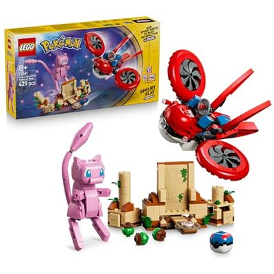 Lego Pokémon SMART Play: Poszukiwania Mitycznego Mew za pomocą drona, interaktywny zestaw kompatybilny z 3 SMART Tagami i 1 figurką Pokémona, pomysł na prezent dla chłopca i dziewczynki od 8 lat 72161 Lego Pokémon SMART Play: Poszukiwania Mitycznego Mew za pomocą drona, interaktywny zestaw kompatybilny z 3 SMART Tagami i 1 figurką Pokémona, pomysł na prezent dla chłopca i dziewczynki od 8 lat 72161