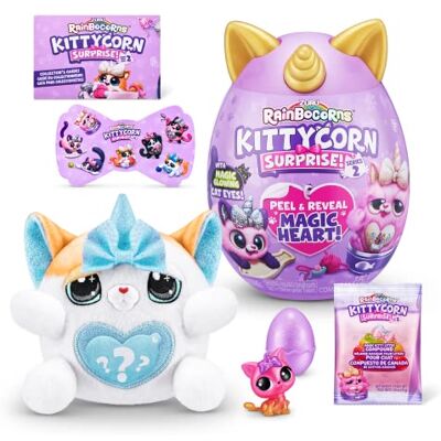 Rainbocorns Kittycorn Surprise seria 7, egzotyczny kot, pluszowy kolekcjonerski, 10 niespodzianek do rozpakowania, kotek kot rozpakowywanie pluszowa zabawka pomysł na prezent dla dziewcząt, naklejki, Rainbocorns Kittycorn Surprise seria 7, egzotyczny kot, pluszowy kolekcjonerski, 10 niespodzianek do rozpakowania, kotek kot rozpakowywanie pluszowa zabawka pomysł na prezent dla dziewcząt, naklejki,