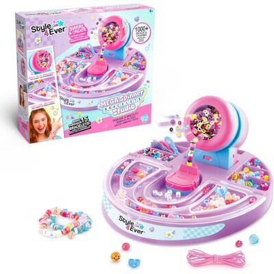 Canal Toys Styl 4 Ever Mega Magiczne bransoletki przyjaźni Twórz spersonalizowane bransoletki Prezent dla dzieci od 6 lat Zabawka ręczna aktywność Kreatywny wypoczynek +1000 akcesoriów Canal Toys Styl 4 Ever Mega Magiczne bransoletki przyjaźni Twórz spersonalizowane bransoletki Prezent dla dzieci od 6 lat Zabawka ręczna aktywność Kreatywny wypoczynek +1000 akcesoriów