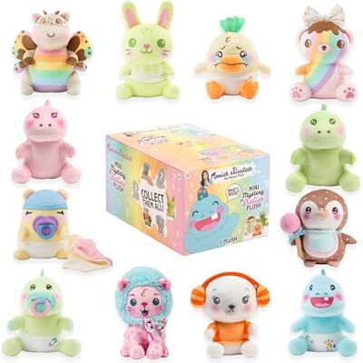 Moriah Elizabeth Mini tajemniczy plusz, seria 4, Baby Mystery Plush, YouTube Craft Channel, Blind Box, 1 z 8 możliwych, oficjalny produkt Moriah Elizabeth Mini tajemniczy plusz, seria 4, Baby Mystery Plush, YouTube Craft Channel, Blind Box, 1 z 8 możliwych, oficjalny produkt