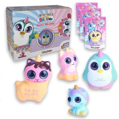#sbabam Zabawne pudełko Doki Doki Squishy Sweet Message, kiosk, zabawka dla dzieci, zabawka z błyszczącymi oczami dla dziewcząt, prezent, opakowanie 3 sztuki, ujawnia magiczne wiadomości ze światłem #sbabam Zabawne pudełko Doki Doki Squishy Sweet Message, kiosk, zabawka dla dzieci, zabawka z błyszczącymi oczami dla dziewcząt, prezent, opakowanie 3 sztuki, ujawnia magiczne wiadomości ze światłem