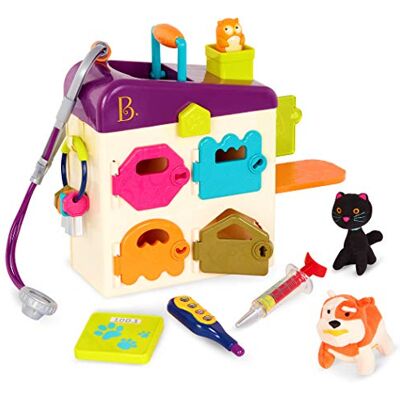 B. toys – zabawkowy zestaw weterynarza dla maluchów i dzieci – zestaw do zabawy w opiekę nad zwierzakami – narzędzia, pluszaki – 2+ lata B. toys – zabawkowy zestaw weterynarza dla maluchów i dzieci – zestaw do zabawy w opiekę nad zwierzakami – narzędzia, pluszaki – 2+ lata