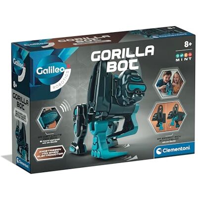 Clementoni Galileo Robotic Goryl Bot zabawka robot małpa dla dzieci od 8 lat w zestawie własny montaż dla cierpliwości i logicznego myślenia 59479 Clementoni Galileo Robotic Goryl Bot zabawka robot małpa dla dzieci od 8 lat w zestawie własny montaż dla cierpliwości i logicznego myślenia 59479