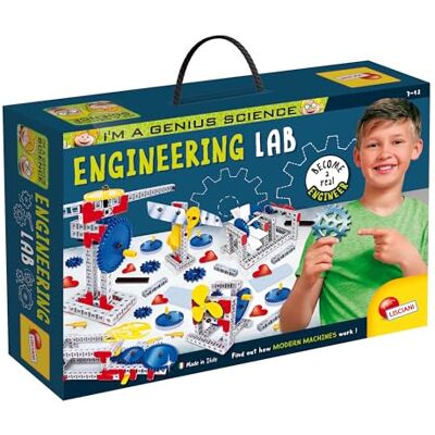 Liscianigiochi Lisciani I'm a Genius Science laboratorium inżynieryjne zestaw naukowy i edukacyjny eksperymenty nowoczesna technika maszyny budowlane dla dzieci w wieku od 7 do 12 lat Liscianigiochi Lisciani I'm a Genius Science laboratorium inżynieryjne zestaw naukowy i edukacyjny eksperymenty nowoczesna technika maszyny budowlane dla dzieci w wieku od 7 do 12 lat
