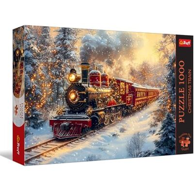 Trefl Premium Plus Quality Świąteczna Podróż 1000 Elementów, Seria Ponadczasowych Motywów, Idealne Dopasowanie Elementów, dla Dorosłych i Dzieci od 14 lat Trefl Premium Plus Quality Świąteczna Podróż 1000 Elementów, Seria Ponadczasowych Motywów, Idealne Dopasowanie Elementów, dla Dorosłych i Dzieci od 14 lat