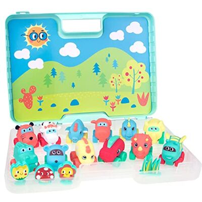 JC Toys My First Pet Car Case Lots to Play Toys, zawiera 12 samochodów i 4 akcesoriów, idealne do zabawy, pobudza wyobraźnię i kreatywność, wielokolorowe, unisex, +18 miesięcy JC Toys My First Pet Car Case Lots to Play Toys, zawiera 12 samochodów i 4 akcesoriów, idealne do zabawy, pobudza wyobraźnię i kreatywność, wielokolorowe, unisex, +18 miesięcy