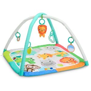 Bright Starts Wild Wiggles Jungle Jungle FoldAway Activity Gym dla niemowląt i dzieci, unisex safari z konstrukcją oszczędzającą miejsce, 5 zabawek w zestawie Bright Starts Wild Wiggles Jungle Jungle FoldAway Activity Gym dla niemowląt i dzieci, unisex safari z konstrukcją oszczędzającą miejsce, 5 zabawek w zestawie