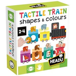 Headu Shapes & Colors Tactile Train oryginalny trójstopniowy system nauczania Sensoryczny pociąg do nauki kształtów i kolorów, gra edukacyjna dla dzieci w wieku 2-4 lat, prezent na Boże Headu Shapes & Colors Tactile Train oryginalny trójstopniowy system nauczania Sensoryczny pociąg do nauki kształtów i kolorów, gra edukacyjna dla dzieci w wieku 2-4 lat, prezent na Boże