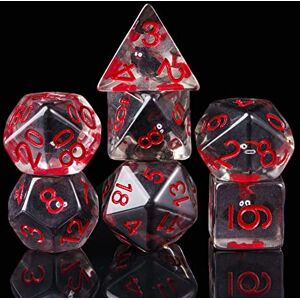 cusdie Zestaw 7 kości DND, wielościenne kości z figurkami zwierząt, do halloweenowych gier fabularnych RPG i Pathfinder, nietoperz (Bat), 7 szt. cusdie Zestaw 7 kości DND, wielościenne kości z figurkami zwierząt, do halloweenowych gier fabularnych RPG i Pathfinder, nietoperz (Bat), 7 szt.
