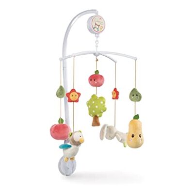 NICI 48511, Karuzela dla dzieci z pozytywką, króliczek i sowa z 5-cioma odpinanymi figurkami 40cm i uchwytem do mocowania na łóżeczku, w opakowaniu prezentowym NICI 48511, Karuzela dla dzieci z pozytywką, króliczek i sowa z 5-cioma odpinanymi figurkami 40cm i uchwytem do mocowania na łóżeczku, w opakowaniu prezentowym