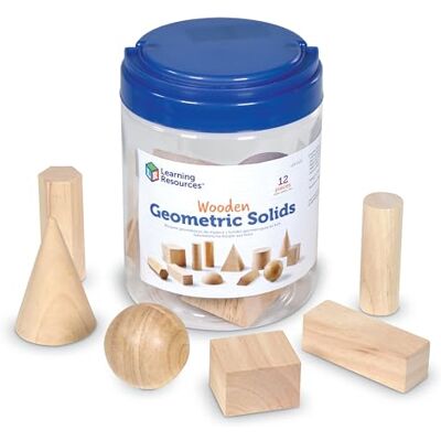 Learning Resources Z Drewna Geometryczny ciala stale 12-Kawałek Zestaw Learning Resources Z Drewna Geometryczny ciala stale 12-Kawałek Zestaw