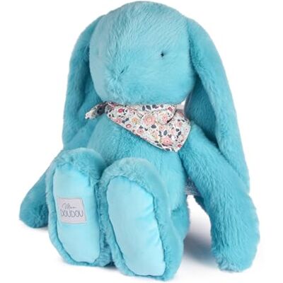 Doudou et Compagnie Królik Kwiatowy Turkusowy 50 cm Doudou et Compagnie Królik Kwiatowy Turkusowy 50 cm