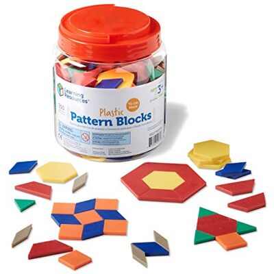 Learning Resources Plastikowy Wzorzec Bloki 250-Sztuk Zestaw, 0.5 cm Grubosc Learning Resources Plastikowy Wzorzec Bloki 250-Sztuk Zestaw, 0.5 cm Grubosc