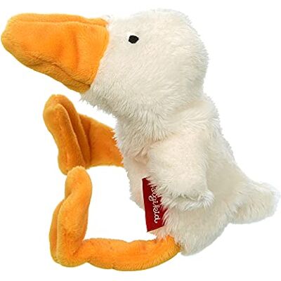Sigikid 42594 Mini kaczka, Cuddly Gadgets przytulanka, biały/żółty Sigikid 42594 Mini kaczka, Cuddly Gadgets przytulanka, biały/żółty