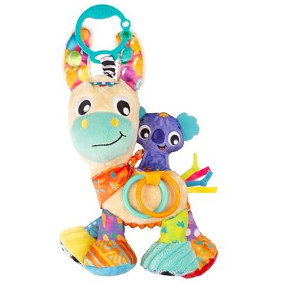 Playgro Activity Friend Lupe Llama sensoryczne ostrze dla niemowląt w wieku 0+ miesięcy, z klipsem do wózka dziecięcego lub łóżeczka, miękki plusz do przytulania Playgro Activity Friend Lupe Llama sensoryczne ostrze dla niemowląt w wieku 0+ miesięcy, z klipsem do wózka dziecięcego lub łóżeczka, miękki plusz do przytulania