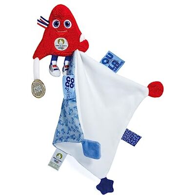 Doudou et Compagnie Oficjalna maskotka z Igrzysk Olimpijskich w Paryżu 2024 Miękka zabawka z pluszową fryzurą Mistrzowska przytulanka Od urodzenia Dla niemowląt 14 cm JO2420 Doudou et Compagnie Oficjalna maskotka z Igrzysk Olimpijskich w Paryżu 2024 Miękka zabawka z pluszową fryzurą Mistrzowska przytulanka Od urodzenia Dla niemowląt 14 cm JO2420