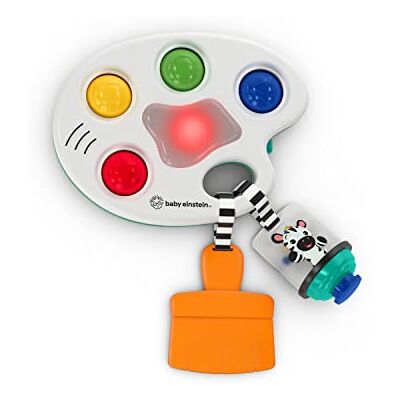 Baby Einstein Paleta kolorów, sensoryczna zabawka fidget, dla niemowląt w wieku od 6 miesięcy Baby Einstein Paleta kolorów, sensoryczna zabawka fidget, dla niemowląt w wieku od 6 miesięcy