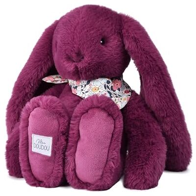 Doudou et Compagnie Słodka przytulanka Królik 35 cm Wyjątkowo puszysta przytulanka z kwiatową bandaną Pomysł na prezent z narodzinami dziewczynki chłopca Ergonomiczny kształt dla niemowląt Doudou et Compagnie Słodka przytulanka Królik 35 cm Wyjątkowo puszysta przytulanka z kwiatową bandaną Pomysł na prezent z narodzinami dziewczynki chłopca Ergonomiczny kształt dla niemowląt