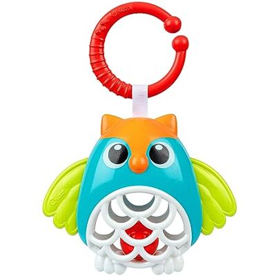 Chicco Grzechotka Sowa, z Kulką i Miękkimi Plastikowymi Częściami dla Ząbkującego Dziecka, Łatwa do Przymocowania do Wózka, Rozwój Umiejętności Manualnych i Wizualnych, Zabawki dla Niemowląt 6-24 miesięcy Chicco Grzechotka Sowa, z Kulką i Miękkimi Plastikowymi Częściami dla Ząbkującego Dziecka, Łatwa do Przymocowania do Wózka, Rozwój Umiejętności Manualnych i Wizualnych, Zabawki dla Niemowląt 6-24 miesięcy