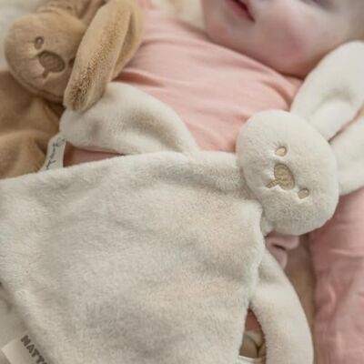 Nattou Lapidou Baby Pluszowy ręcznik Toudou Królik Pluszowa zabawka dla noworodków Prezent na urodziny baby shower 37 x 35 cm Piasek Nattou Lapidou Baby Pluszowy ręcznik Toudou Królik Pluszowa zabawka dla noworodków Prezent na urodziny baby shower 37 x 35 cm Piasek