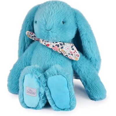 Doudou et Compagnie Królik Kwiatowy Turkusowy 35 cm Doudou et Compagnie Królik Kwiatowy Turkusowy 35 cm
