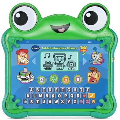 VTech Tablet edukacyjny Lilypad Przeglądaj i ucz się Toy Story 5 Z zajęciami edukacyjnymi, grami na czacie z Jessie, Buzz i Woody, klawiatura ABC i podświetlany ekran, Wersja ESP VTech Tablet edukacyjny Lilypad Przeglądaj i ucz się Toy Story 5 Z zajęciami edukacyjnymi, grami na czacie z Jessie, Buzz i Woody, klawiatura ABC i podświetlany ekran, Wersja ESP