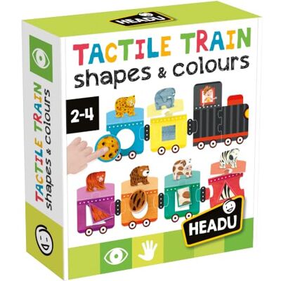Headu Shapes & Colors Tactile Train oryginalny trójstopniowy system nauczania Sensoryczny pociąg do nauki kształtów i kolorów, gra edukacyjna dla dzieci w wieku 2-4 lat, prezent na Boże Headu Shapes & Colors Tactile Train oryginalny trójstopniowy system nauczania Sensoryczny pociąg do nauki kształtów i kolorów, gra edukacyjna dla dzieci w wieku 2-4 lat, prezent na Boże