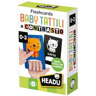 Headu Flashcards Baby Kontrastowe dotykowe kształty i kolory, wysoka czytelność, gra edukacyjna dla dzieci w wieku od 1 do 3 lat, wyprodukowano we Włoszech Headu Flashcards Baby Kontrastowe dotykowe kształty i kolory, wysoka czytelność, gra edukacyjna dla dzieci w wieku od 1 do 3 lat, wyprodukowano we Włoszech