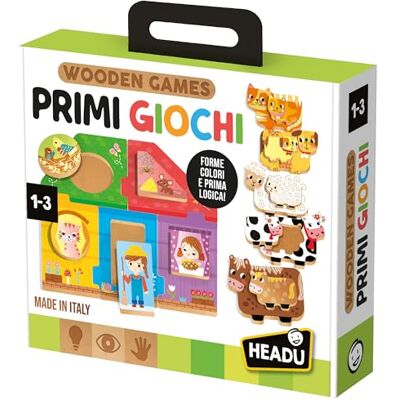 Headu Kolekcja zabawek dla dzieci z drewna kształty, kolory, liczby i pierwsza logika! Gry edukacyjne 2 3 4 lata, drewniane zabawki dla małych dzieci, gra Montessori, prezent dla dziecka 2 lata Headu Kolekcja zabawek dla dzieci z drewna kształty, kolory, liczby i pierwsza logika! Gry edukacyjne 2 3 4 lata, drewniane zabawki dla małych dzieci, gra Montessori, prezent dla dziecka 2 lata