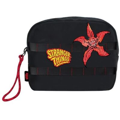 CERDÁ LIFE'S LITTLE MOMENTS Torba podróżna Stranger Things-czarna duża pojemność zamknięcie na zamek błyskawiczny oryginalny produkt CERDÁ LIFE'S LITTLE MOMENTS Torba podróżna Stranger Things-czarna duża pojemność zamknięcie na zamek błyskawiczny oryginalny produkt