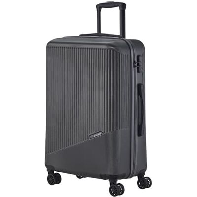 072348-04 Travelite Zestaw walizek na 4 koła, 3-częściowy, rozmiary L/M/S, seria bagażowa Bali: ABS twarda obudowa na kółkach, antracytowy, Trolley Größe M (67 cm), Twarda obudowa na kółkach z 4 kółkami 072348-04 Travelite Zestaw walizek na 4 koła, 3-częściowy, rozmiary L/M/S, seria bagażowa Bali: ABS twarda obudowa na kółkach, antracytowy, Trolley Größe M (67 cm), Twarda obudowa na kółkach z 4 kółkami