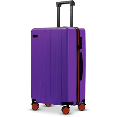 S-J2-CL-PR ETERNITIVE Zestaw Walizek 2w1 S + L – Walizka Kabinowa 37L i Duża 99L, Twarde Walizki Podróżne, 4 Kółka 360°, TSA, Fioletowy S-J2-CL-PR ETERNITIVE Zestaw Walizek 2w1 S + L – Walizka Kabinowa 37L i Duża 99L, Twarde Walizki Podróżne, 4 Kółka 360°, TSA, Fioletowy