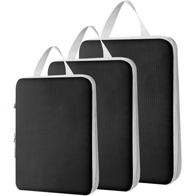 Cozary Packing Cubes 3-częściowy zestaw – organizer na walizkę z wysokiej jakości tkaniny Oxford, organizer podróżny do walizki, plecaka i bagażu podręcznego Cozary Packing Cubes 3-częściowy zestaw – organizer na walizkę z wysokiej jakości tkaniny Oxford, organizer podróżny do walizki, plecaka i bagażu podręcznego