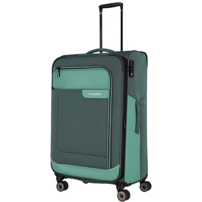 092849 Travelite Zestaw walizek 4-częściowy, miękka obudowa, 4 rolki, Eukaliptus (zielony), Trolley L erw. (77 cm), casual 092849 Travelite Zestaw walizek 4-częściowy, miękka obudowa, 4 rolki, Eukaliptus (zielony), Trolley L erw. (77 cm), casual