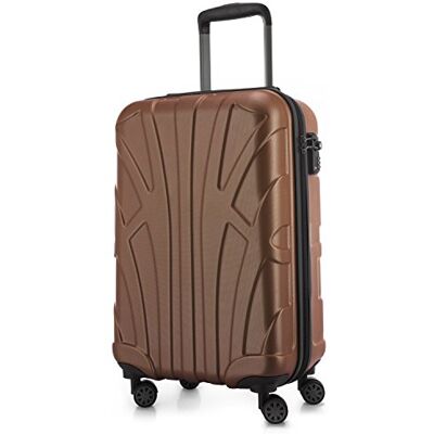 S20-8801M-BR-88011045 Suitline Walizka kabinowa 55 x 35 x 20 cm (34 L) ABS twarda z zamkiem TSA 4 podwójne koła uchwyt teleskopowy lekka bagaż podręczny podróż służbowa, brązowy S20-8801M-BR-88011045 Suitline Walizka kabinowa 55 x 35 x 20 cm (34 L) ABS twarda z zamkiem TSA 4 podwójne koła uchwyt teleskopowy lekka bagaż podręczny podróż służbowa, brązowy