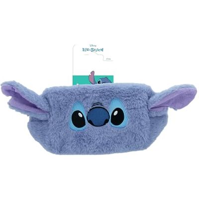 Disney Stitch Lilo & Stitch kosmetyczka ze sztucznego futra, zamek błyskawiczny, oficjalny produkt Disney Stitch Lilo & Stitch kosmetyczka ze sztucznego futra, zamek błyskawiczny, oficjalny produkt