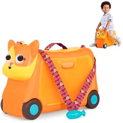B. toys Lolo – bagaż podręczny dla dzieci, walizka podróżna z oświetleniem i dźwiękiem, bagaż dziecięcy do siedzenia na górze, z miejscem do przechowywania, dla dziewcząt i chłopców od 2 lat B. toys Lolo – bagaż podręczny dla dzieci, walizka podróżna z oświetleniem i dźwiękiem, bagaż dziecięcy do siedzenia na górze, z miejscem do przechowywania, dla dziewcząt i chłopców od 2 lat