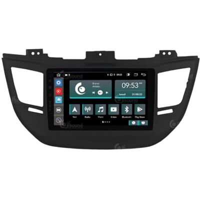 Jf Sound car audio system Konkretne radio samochodowe dla Hyundai Tucson czarny (z nawigacją i kamerą cofania w standardzie od 2018 nowego PLUG) Android GPS Bluetooth WiFi USB DAB+ Touchscreen 9" 8core Carplay AndroidAuto Jf Sound car audio system Konkretne radio samochodowe dla Hyundai Tucson czarny (z nawigacją i kamerą cofania w standardzie od 2018 nowego PLUG) Android GPS Bluetooth WiFi USB DAB+ Touchscreen 9" 8core Carplay AndroidAuto