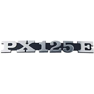 Emblema Vespa PX 125 E - 2 haki 158x20mm - 105mm rozstaw Emblema Vespa PX 125 E - 2 haki 158x20mm - 105mm rozstaw